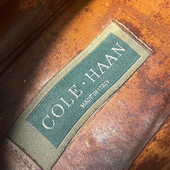 Cole Haan Bragano Italy Brown Leather Dainite Buckle Loafers Size 12 - Picture 10 of 10